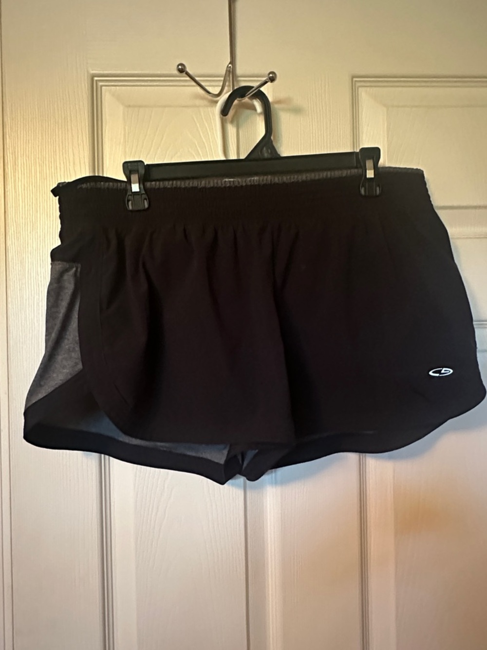Champion Black Women’s Athletic Running Shorts with Logo